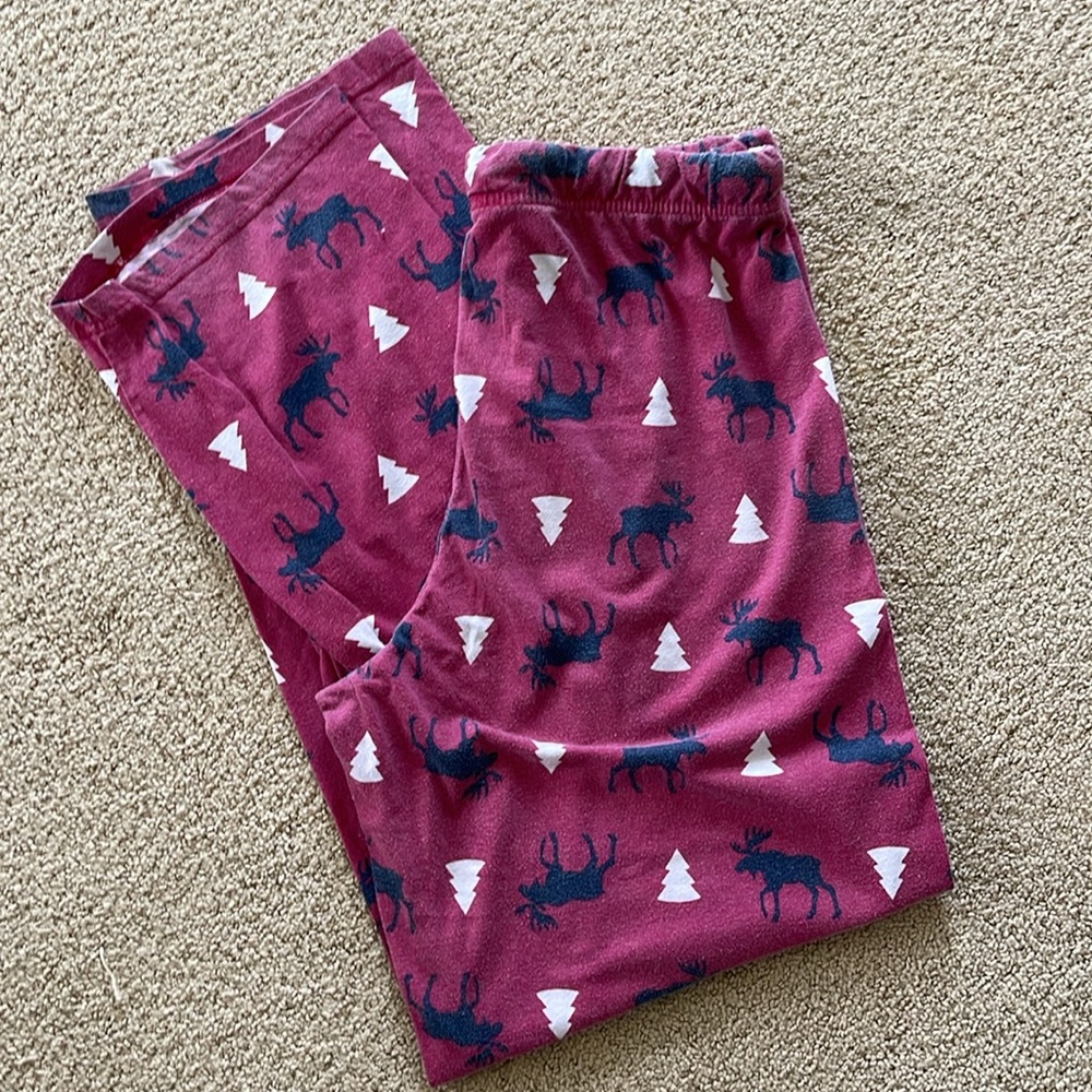 Womens Medium - Red Reindeer - Bottoms Only